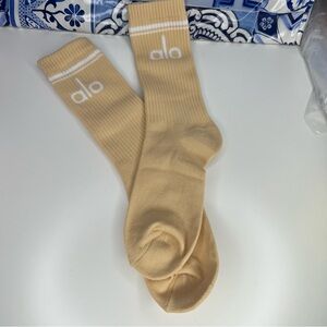 Unisex Half-Crew Throwback Sock mocha color new no tags